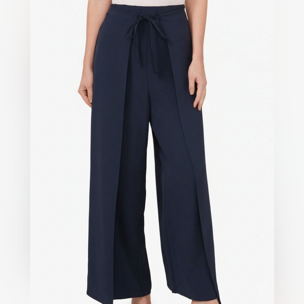 CeCe Navy Wide-Leg Pants